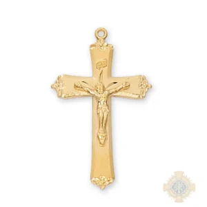 Gold over Sterling Silver Crucifix Pendant