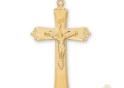 Gold over Sterling Silver Crucifix Pendant