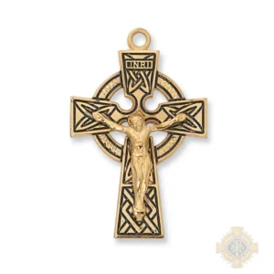 Gold over Sterling Silver Celtic Pendant