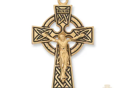 Gold over Sterling Silver Celtic Pendant