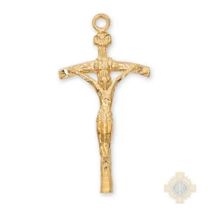 Gold over Sterling Silver Crucifix Pendant