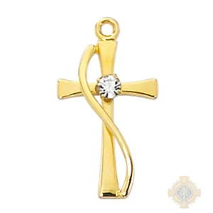 Gold over Sterling Silver Cross