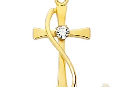 Gold over Sterling Silver Cross