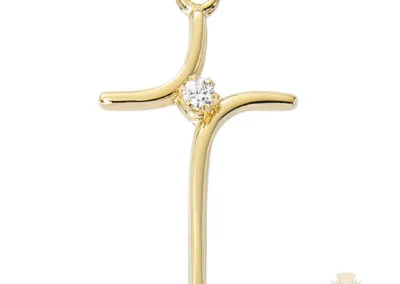 Gold over Sterling Silver Cross