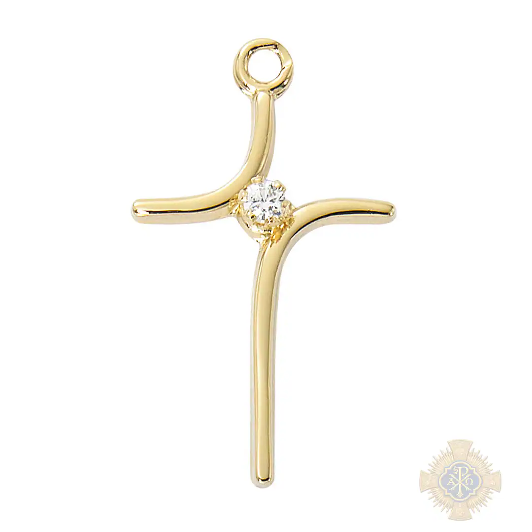 Gold over Sterling Silver Cross Gold over Sterling Silver Cross