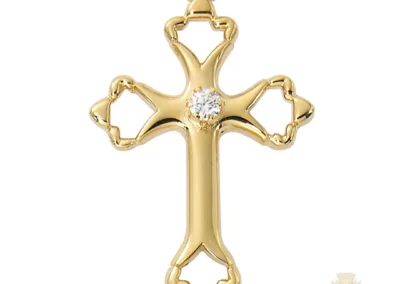 Gold over Sterling Silver Cross
