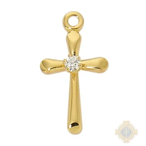 Gold over Sterling Silver Cross