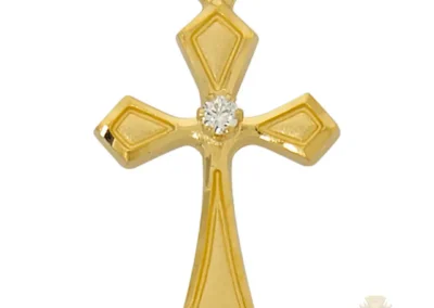 Gold over Sterling Silver Cross