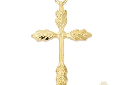 Gold over Sterling Silver Cross Pendant