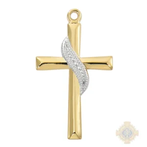 Gold over Sterling Silver Cross