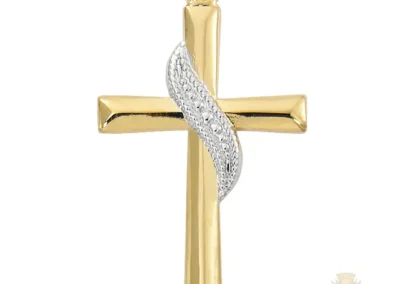 Gold over Sterling Silver Cross