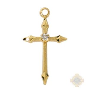 Gold over Sterling Silver Cross