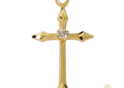 Gold over Sterling Silver Cross