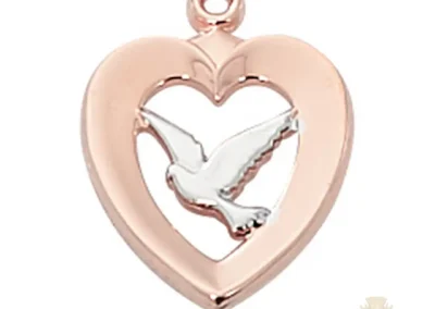 Rose Gold over Sterling Silver Pendant