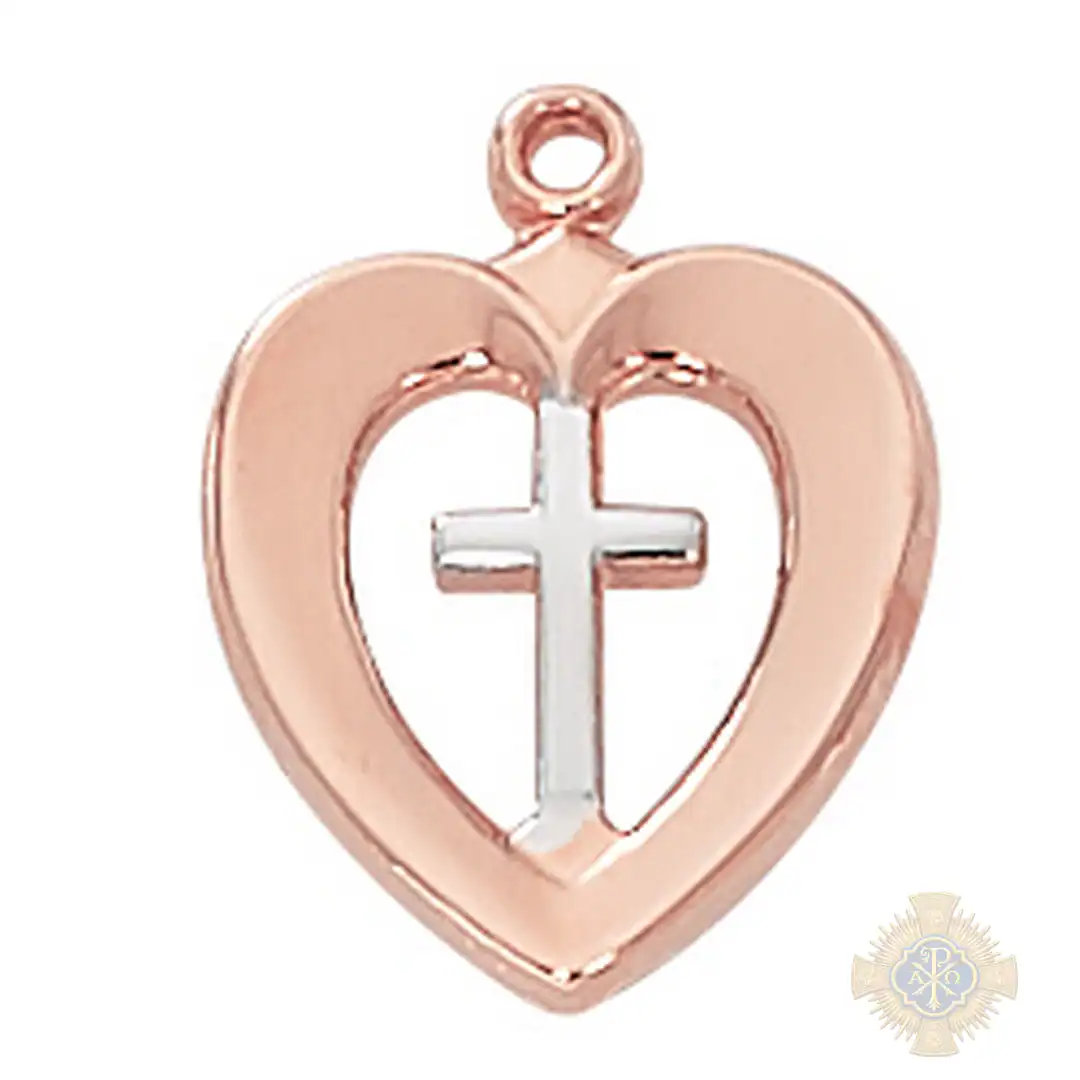 Rose Gold over Sterling Silver Cross Rose Gold over Sterling Silver Cross
