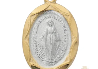 Sterling Silver Miraculous Medal Pendant