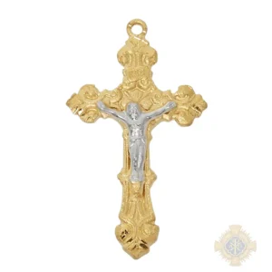 Gold over Sterling Silver Crucifix Pendant