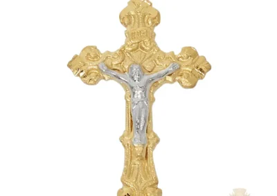 Gold over Sterling Silver Crucifix Pendant