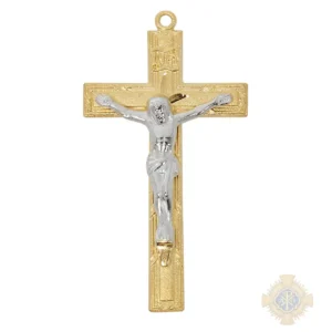 Gold over Sterling Silver Crucifix Pendant