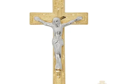 Gold over Sterling Silver Crucifix Pendant