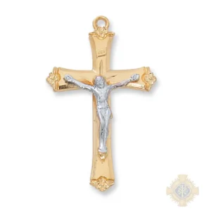 Gold over Sterling Silver Crucifix Pendant