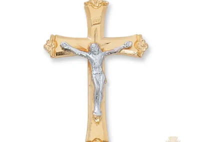 Gold over Sterling Silver Crucifix Pendant