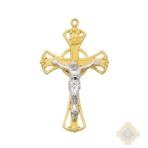 Gold over Sterling Silver Crucifix Pendant