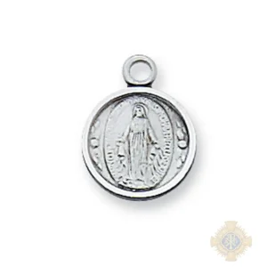Sterling Silver Miraculous Medal Pendant