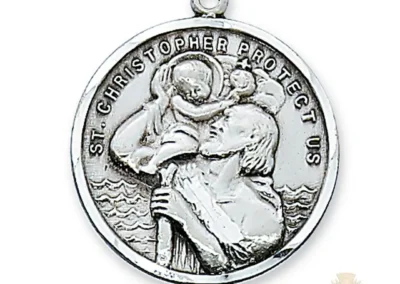 Sterling Silver St. Christopher Pendant