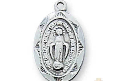 Sterling Silver Miraculous Medal Pendant