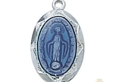 Sterling Silver Miraculous Medal Pendant