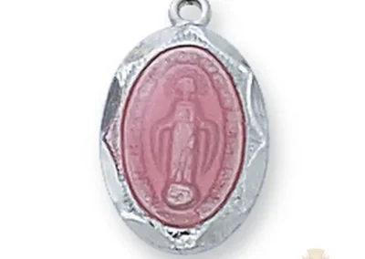 Sterling Silver Miraculous Medal Pendant