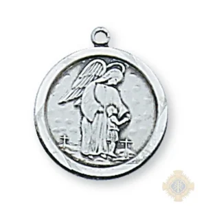 Sterling Silver Guardian Angel Pendant