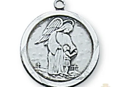 Sterling Silver Guardian Angel Pendant