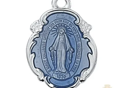 Sterling Silver Miraculous Medal Pendant