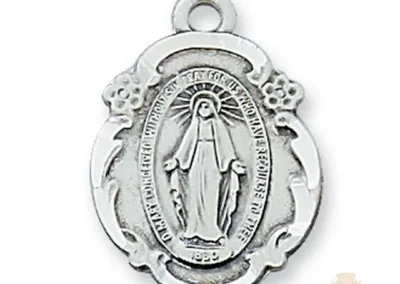 Sterling Silver Miraculous Medal Pendant