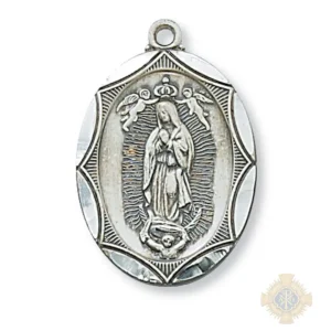 Sterling Silver Our Lady of Guadalupe Pendant