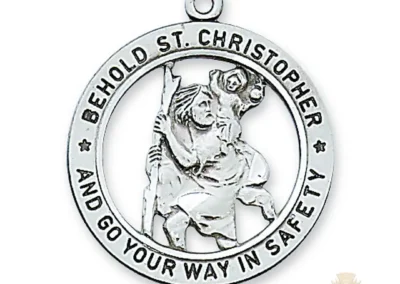 Sterling Silver St. Christopher Pendant