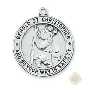 Sterling Silver St. Christopher Pendant