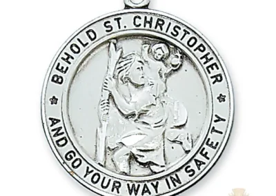 Sterling Silver St. Christopher Pendant