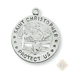 Sterling Silver St. Christopher Pendant