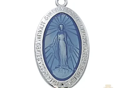 Sterling Silver Miraculous Medal Pendant