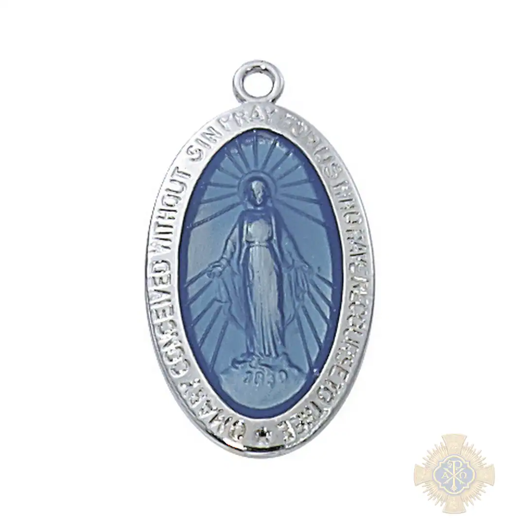 Sterling Silver Miraculous Medal Pendant Sterling Silver Miraculous Medal Pendant
