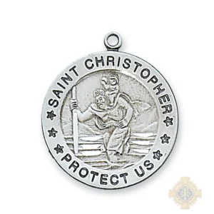 Sterling Silver St. Christopher Pendant