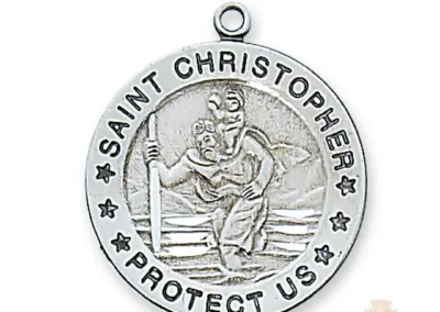Sterling Silver St. Christopher Pendant