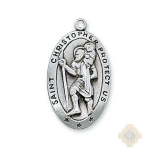 Sterling Silver St. Christopher Pendant