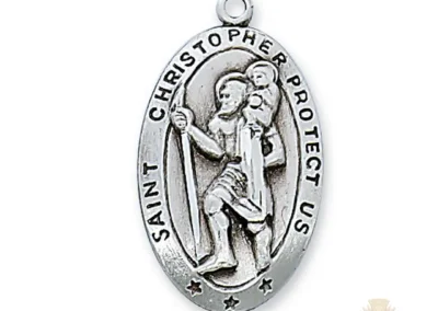 Sterling Silver St. Christopher Pendant