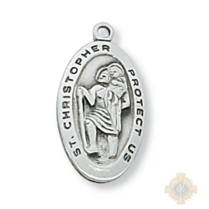 Sterling Silver St. Christopher Pendant