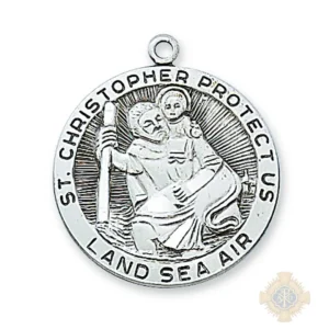 Sterling Silver St. Christopher Pendant