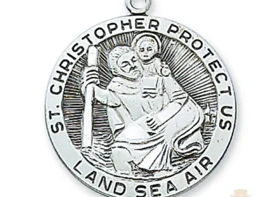 Sterling Silver St. Christopher Pendant